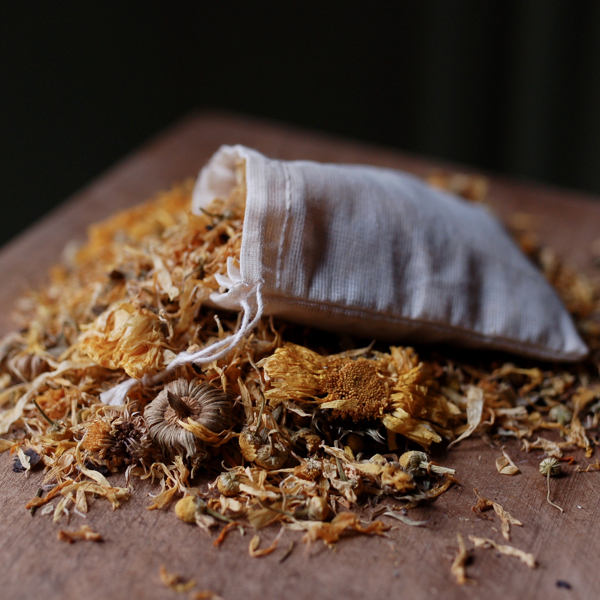 Reusable Tea Bags -2 3/4" x 4" cotton (pair)